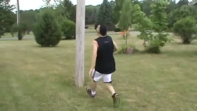 D Boy Pole Backflip Fail