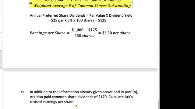 Bus 20N Lecture 21 - Consolidations and Earnings per Share