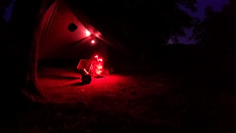 Nightlapse. Under tarp. Wildcamping GoPro