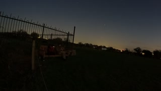 Night lapse . Setting up a vlog at fort Nelson.