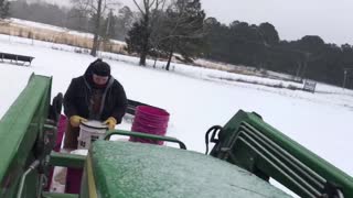 Winter Snow Storm 2021: Bragg Ranch “Taylor Orrell, Emerson Arkansas FFA”