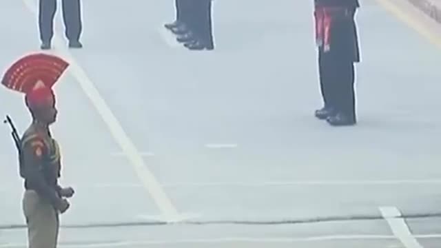 Changing of the guard at the India-Pakistan border.