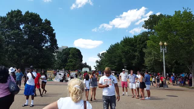 View of the White House from gate
