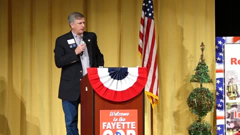 Senator Marty Harbin speaks at the Convention