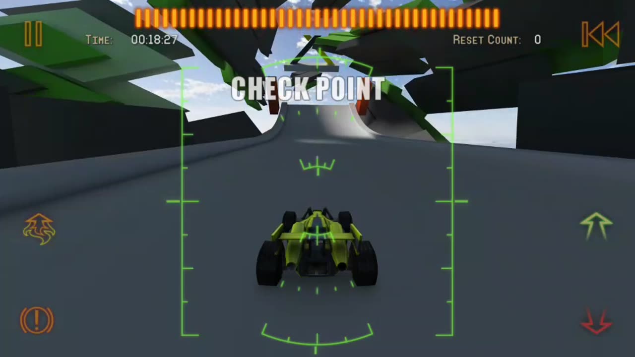 Jet Car Rumble Racing Jet stunt car 2 Level 1 Hard