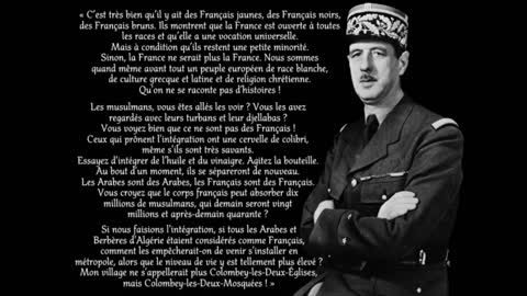 7483-001 DE GAULLE, LA FRANCE ET LE RACISME