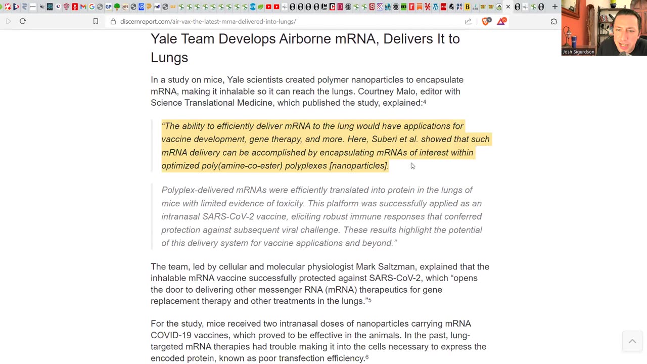 BREAKING: NEW AIR DELIVERED MRNA VAX! - Yale Develops Latest Eugenics Method!