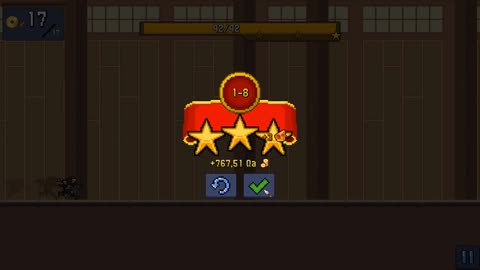 Tap Ninja - Nível Hard de corrida no desafio 8.