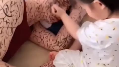 What a funny video of cute baby