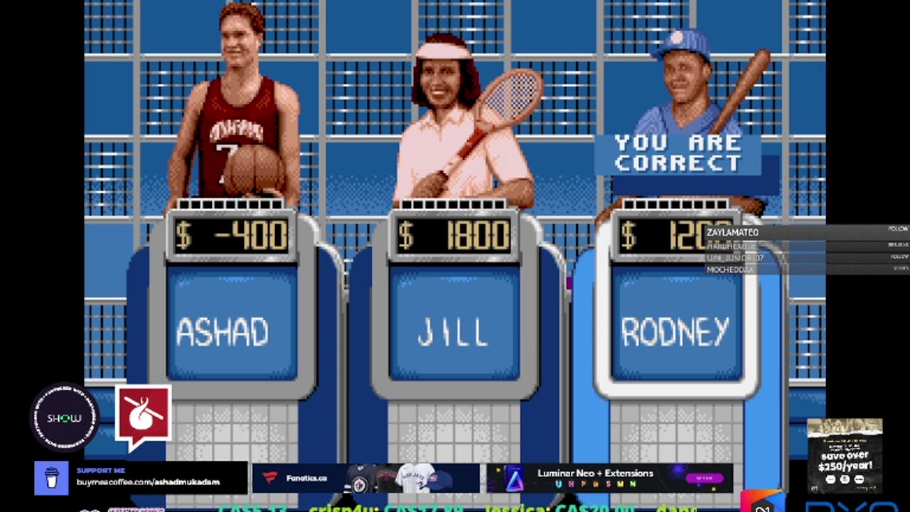 Jeopardy! Sports Edition - September 19, 2023 Gameplay