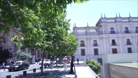 The La Moneda Palace in Santiago, Chile