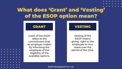 ESOP (Employee Stock Ownership Plan) - Muds Management