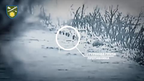 ATGM Smashes into Russian Infantry