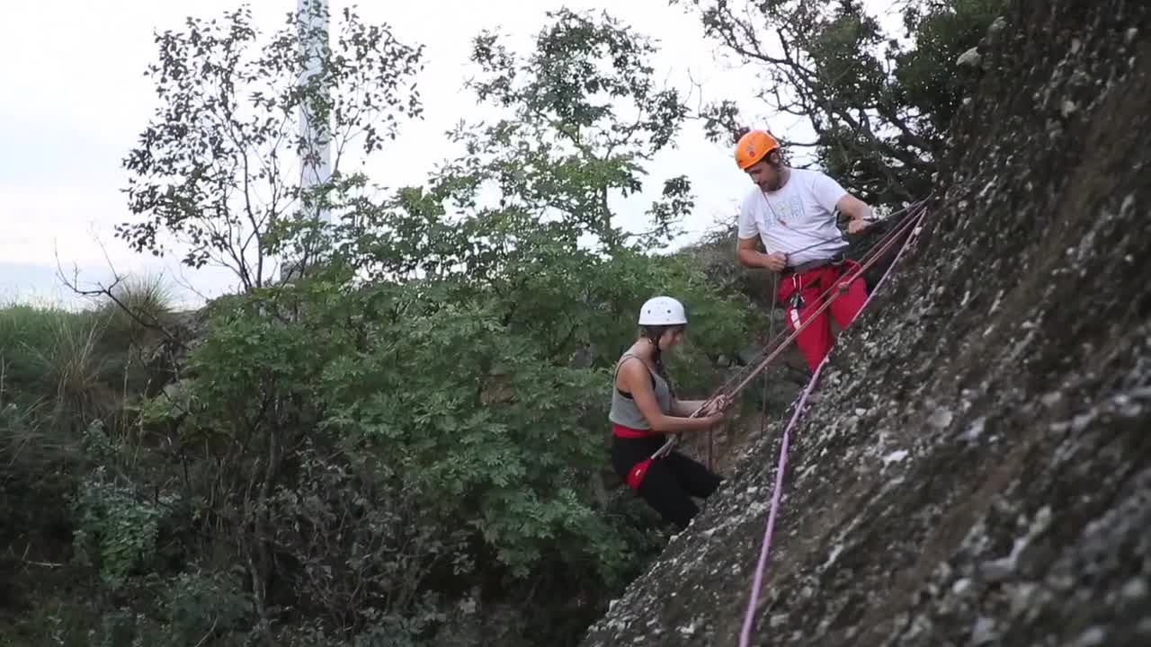 Rock climbing hiking meteora