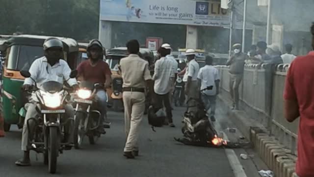 Scooter Burn In Hyderabad India 🤯.