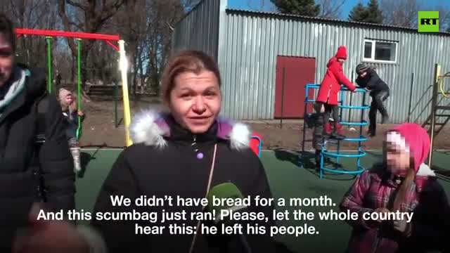 A woman in the southeastern Ukrainian city of Mariupol has been sharing her harrowing
