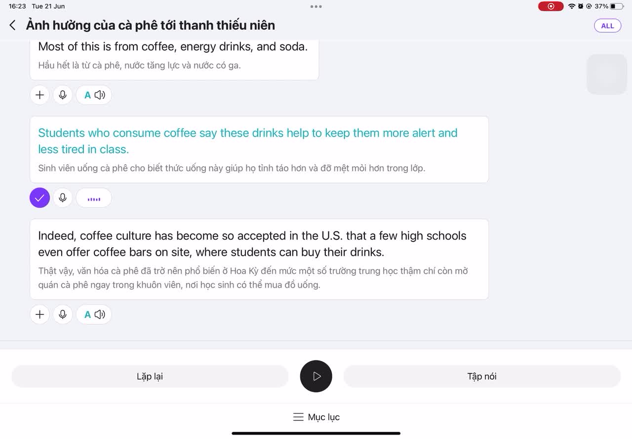 Effects of coffee on teenagers