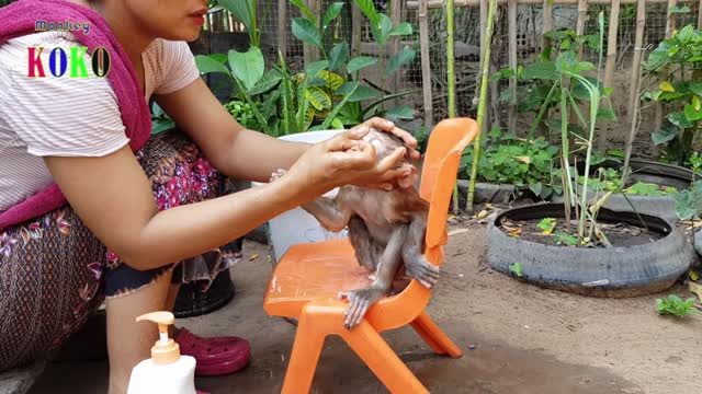 Waiting Mom For Bathing