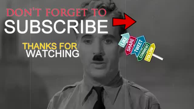 Charlie Chaplin - World War II (HD) "The Great Dictator"