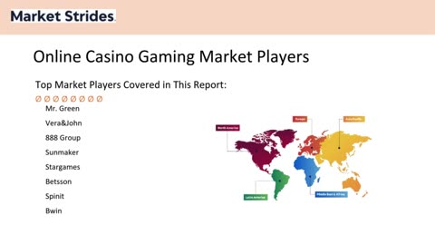 Online Casino Gaming Market Overview, Size, Share, Trend and Forecast to 2033 | Market Strides