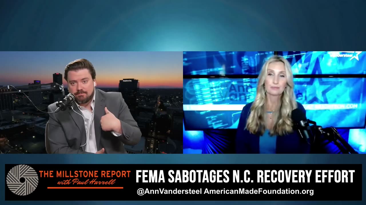 Millstone Report w Paul Harrell: Ann Vandersteel On FEMA's Sabotage of N.C. Recovery Effort