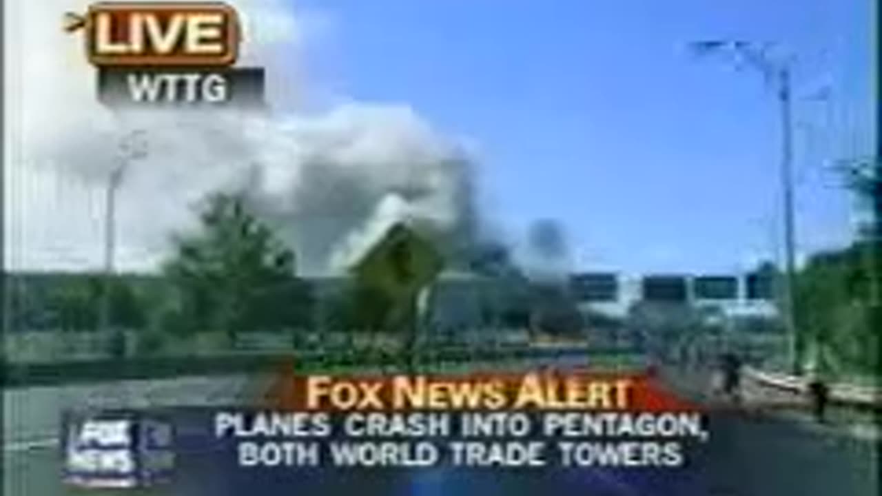 'Reporter's mic cut off after saying a "US Air 737" at Pentagon on 9/11' - 2008