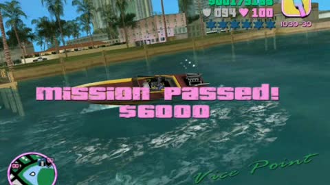 GTA Vice City - Checkpoint Charlie mission (on boat)