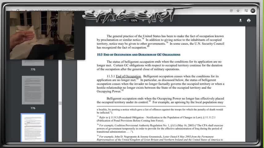 Juan O'Savin UPDATES Law of War Checkpoints - 1/18/22