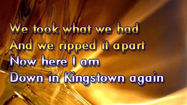 kbkaraokeking hungry heart (springsteen)