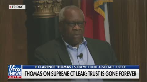 Clarence Thomas Says Leak Has Fundamentally Changed Supreme Court