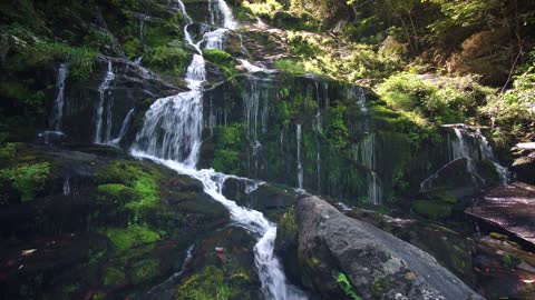 water fall beautiful seen