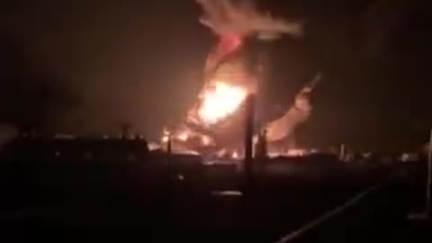 Russian missiles hit an oil depot in Vasilkov