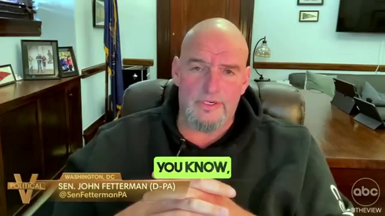 Fetterman - Prosecution against Trump politically motivated