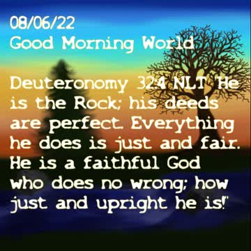 Daily Message from Rev. Ernie, August 6 2022