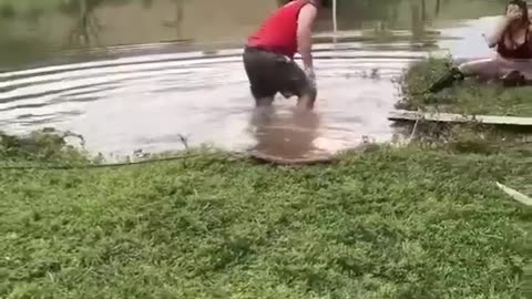 Bull Attempts to Mount Woman Unbelievable Moment