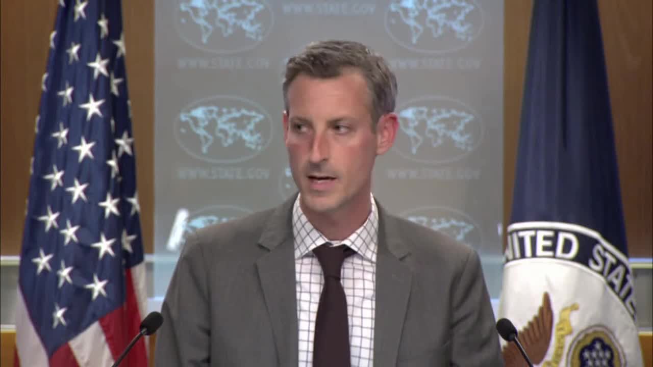 State Dept Spokesman Ned Price holds briefing.