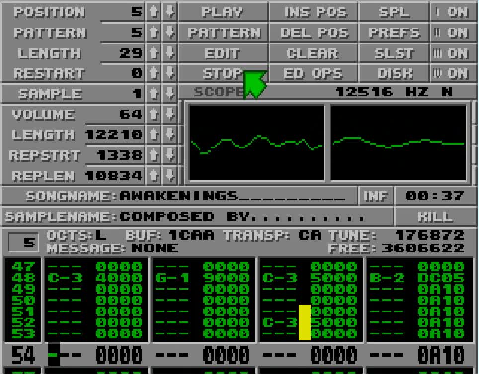 Amiga and Atari ST Protracker Music Mods - Awakenings