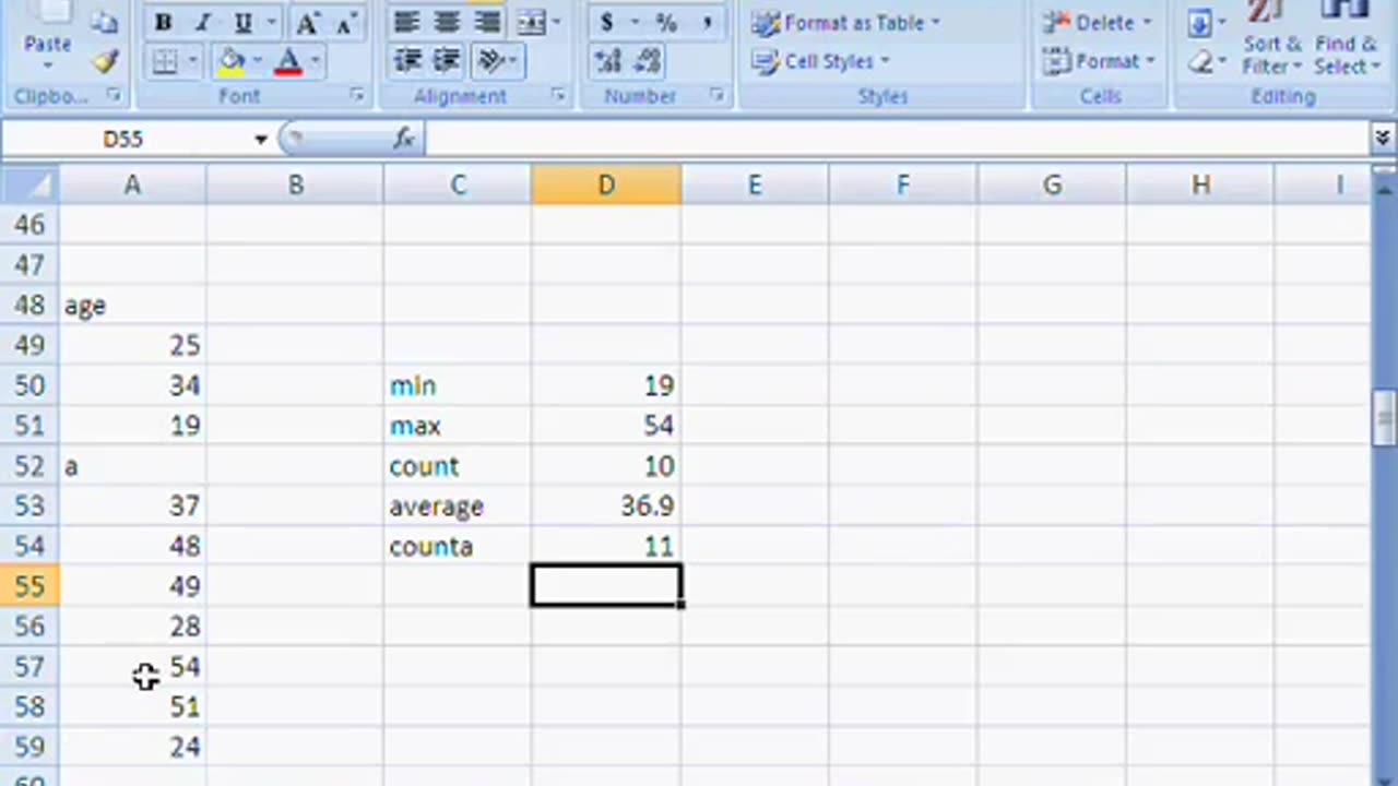 Ms. Excel Learning Tutorial - VI (Hindi and URDU)