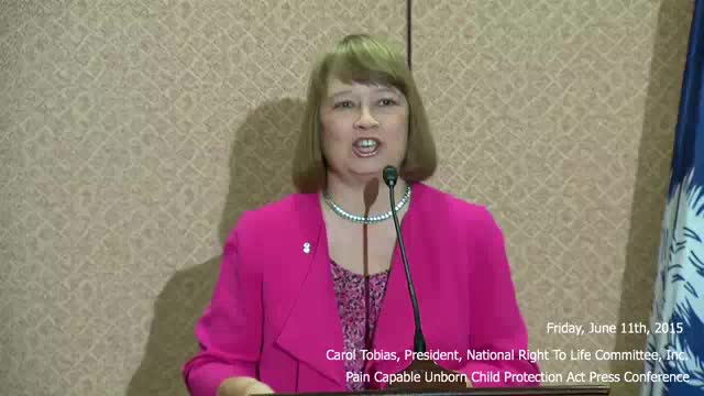 Pain Capable Unborn Child Protection Act || Carole Tobias