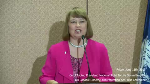 Pain Capable Unborn Child Protection Act || Carole Tobias