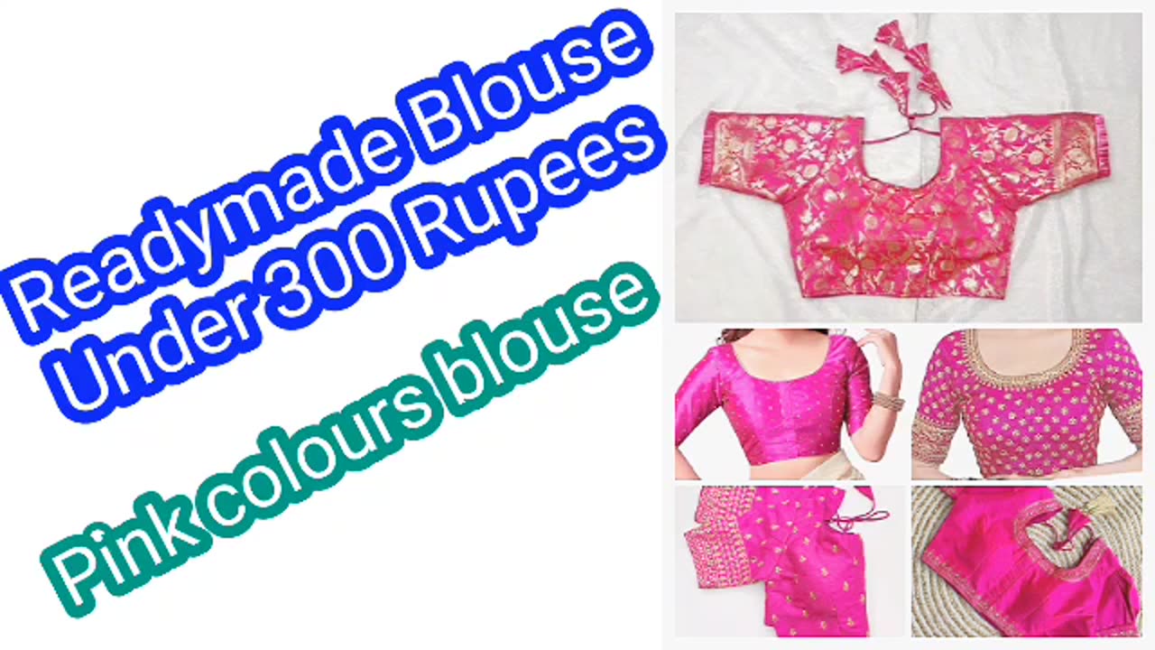 Readymade Blouse Under 300 rupees Pink colour | Shopping | Trending