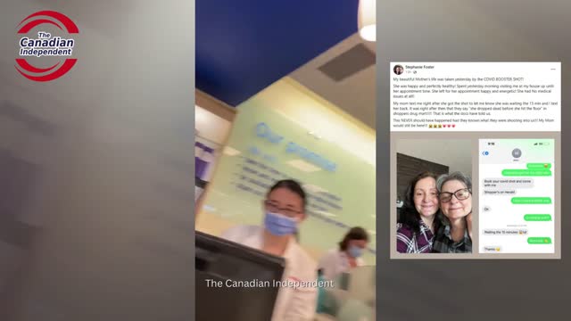 Watch: Woman confronts Shoppers Drug Mart Pharmacist where woman dropped dead right after the jab.