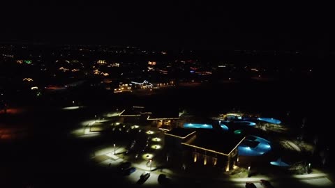 Christmas 2021 Night Flight through neighborhood