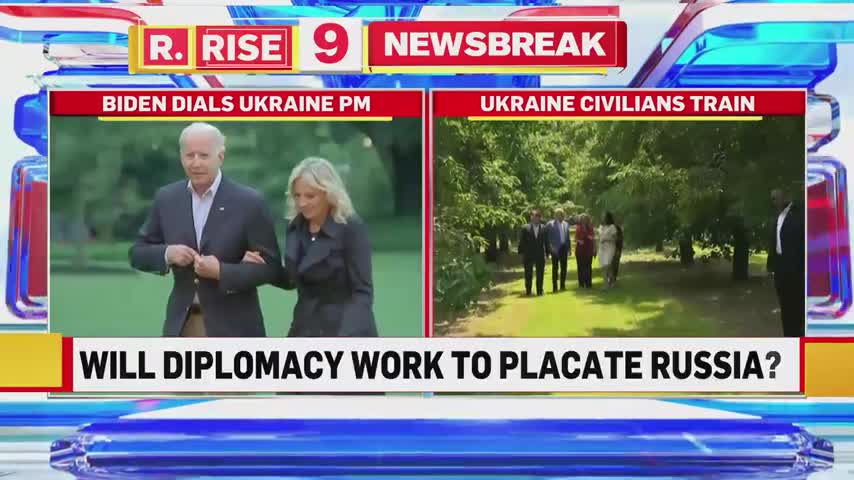 Biden,zelensky agree To continue diplometic efforts As tensions between russia and ukrain escalate