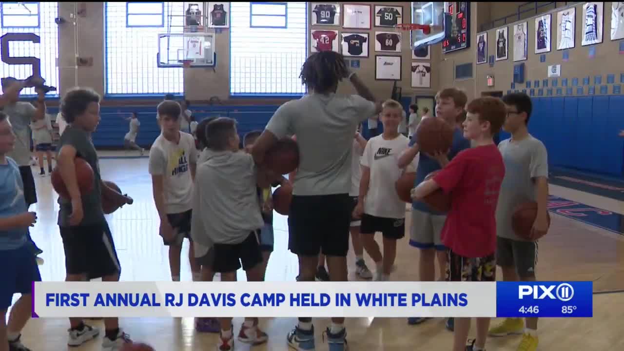 RJ Davis holds 1st annual basketball camp in White Plans