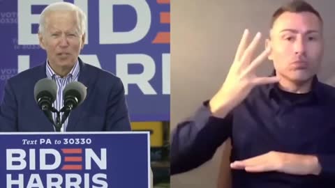 Joe Biden Confuses His Sign Language Interpreter AGAIN