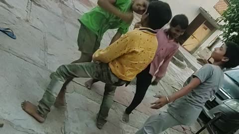 Dance of village baby boys