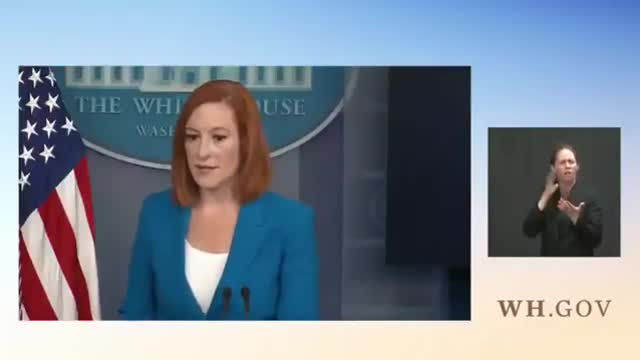 Jen Psaki defends Biden previous comments that vaccinated don't have to wear masks.