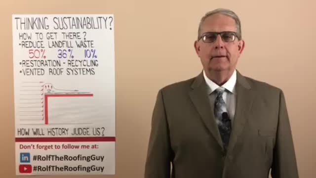 How do we make a better tomorrow? Thinking #Sustainability? With #RolfTheRoofingGuy
