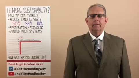 How do we make a better tomorrow? Thinking #Sustainability? With #RolfTheRoofingGuy